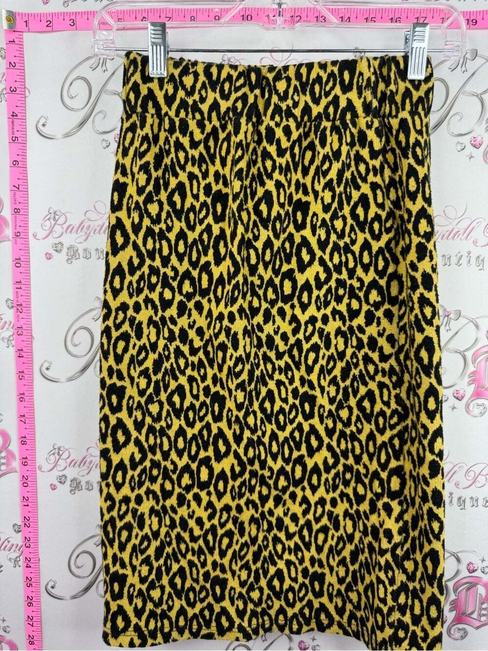Skirt cheetah Yellow Leopard Print Midi Skirt - Bold Animal Print
